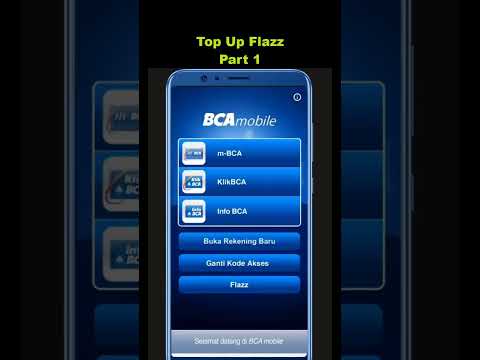 cara top up kartu flazz bca via m banking #bca #tutorial #smartphone
