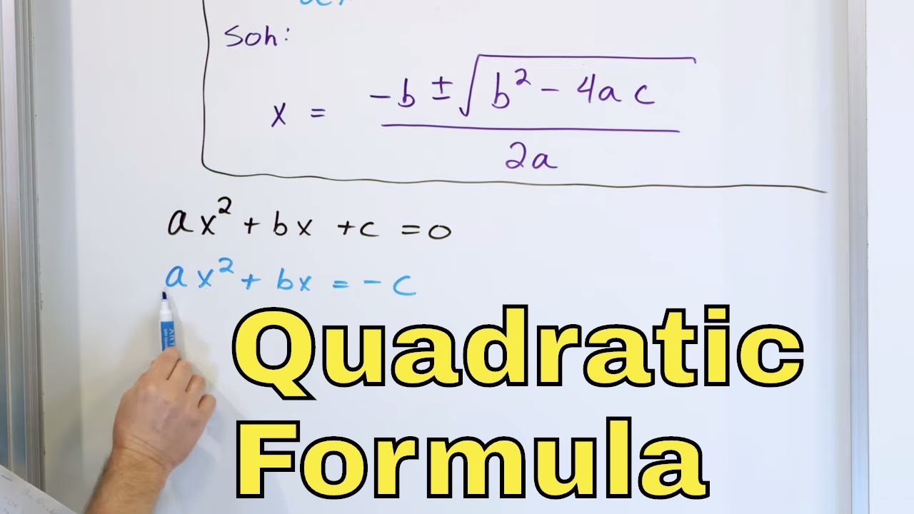 09 Understanding the Quadratic Formula: Part 1 - Practice Problems & Solutions