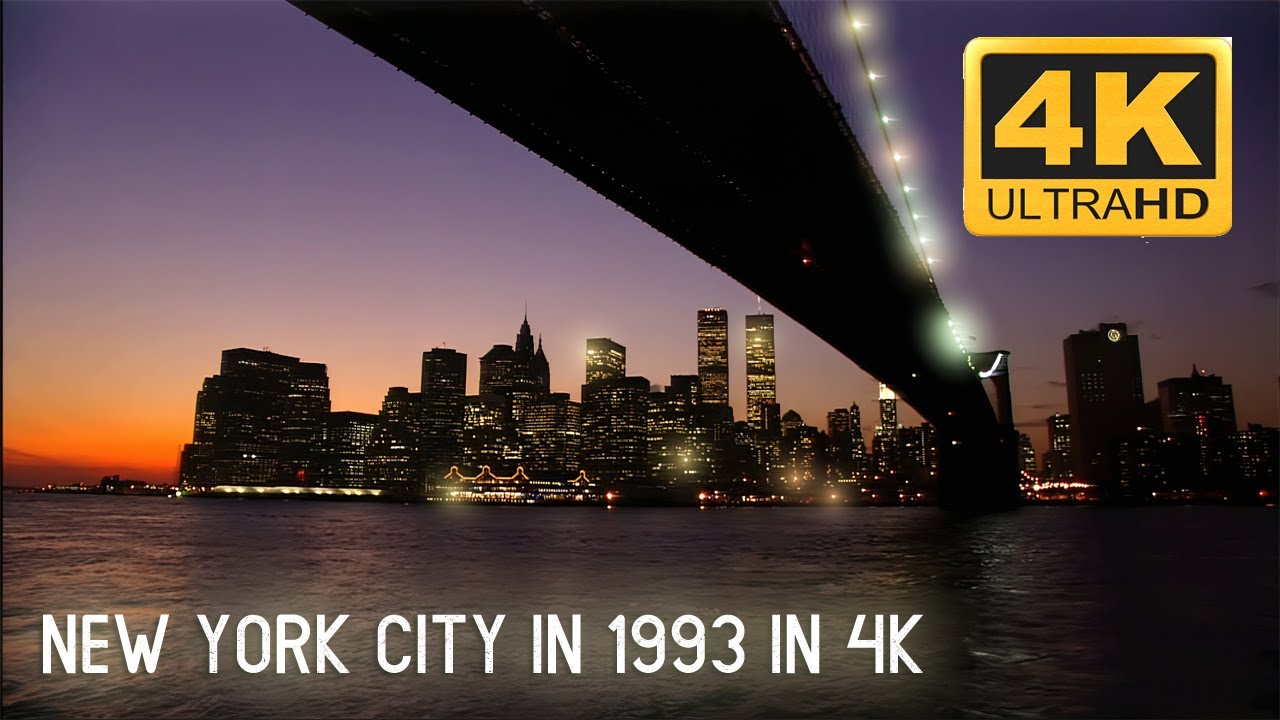 NYC 1993 in 4K AI-Enhanced Demo Tape