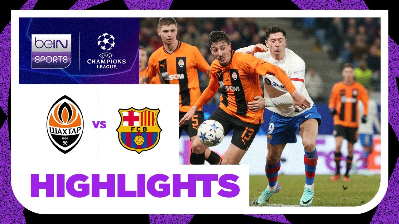 Shakhtar Donetsk vs Barcelona | Champions League 23/24 Match Highlights ⚽