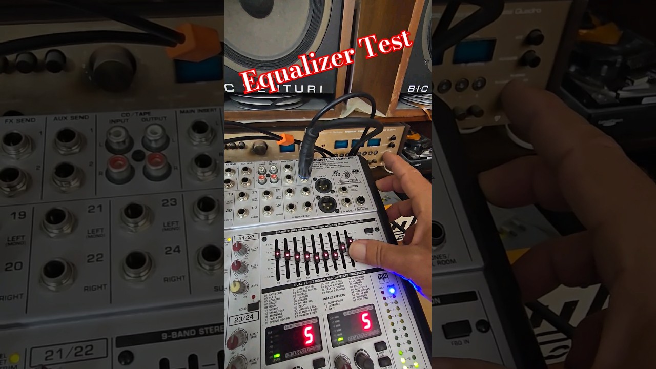 BEHRINGER EURODESK SL-2442FX-PRO Sound Test 🎚️