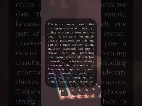 Can Strong Passwords Protect Information?#passwords #cybersecurity #password #security #cyber