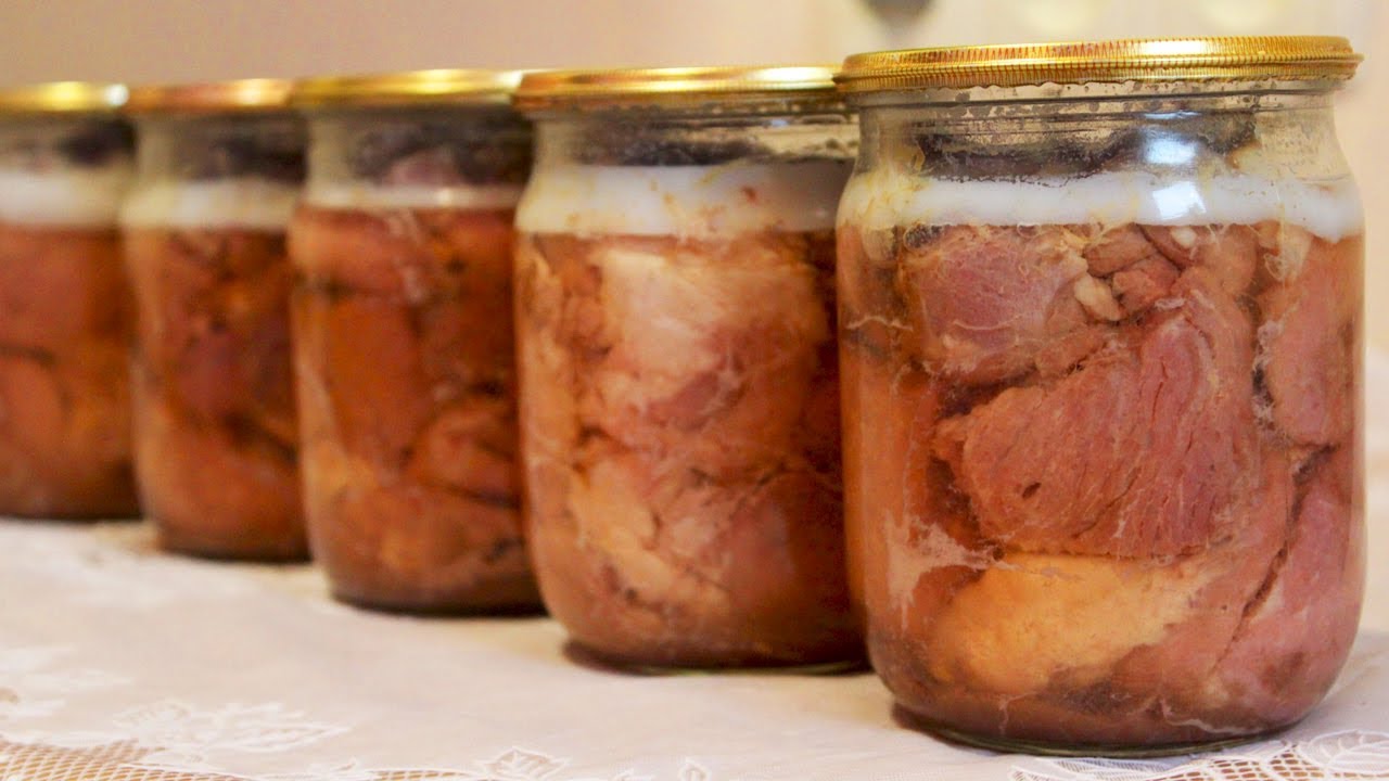 Обязательная заготовка для каждого дома: домашняя свиная тушенка для долгого хранения 🥩