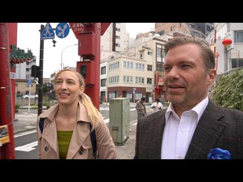 Oriental Pearl talks China and Japan differences, in Yokohama Chinatown.