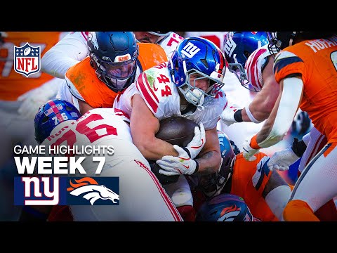 New York Giants vs Denver Broncos Game Highlights | 2025 NFL Season Week 7