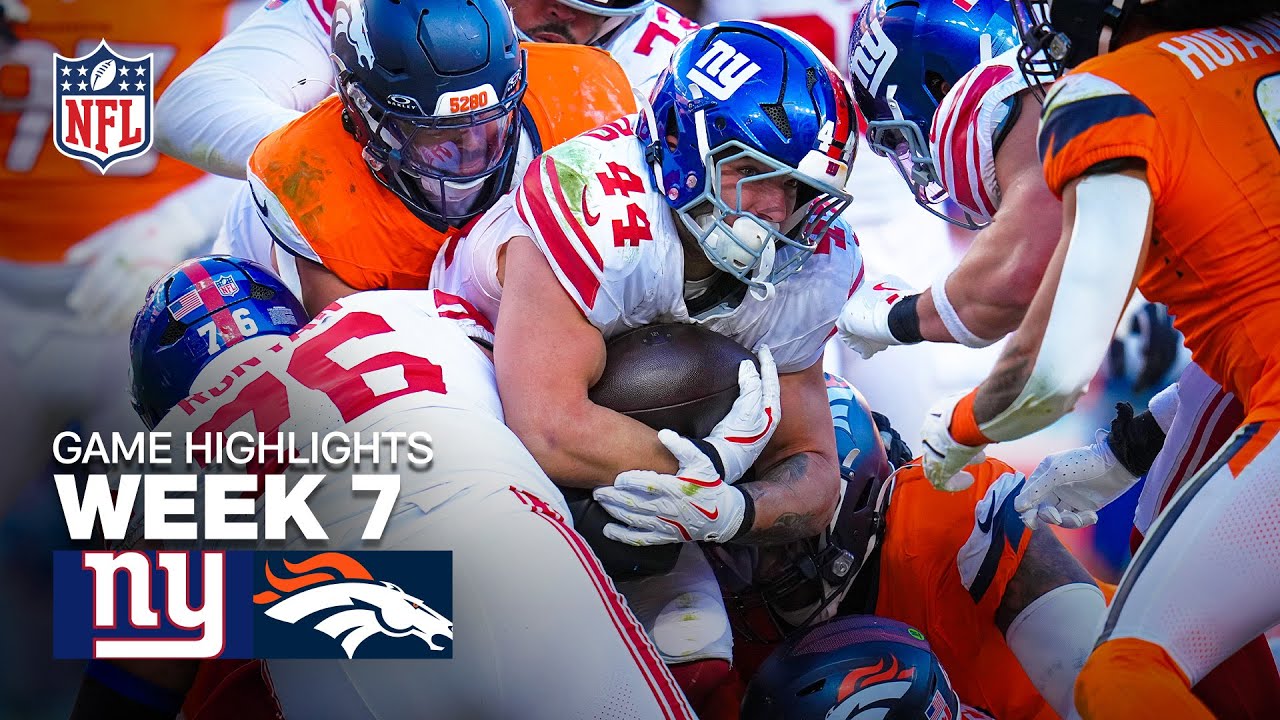 Giants vs. Broncos Week 7 Highlights | 2025 NFL Season 🏈
