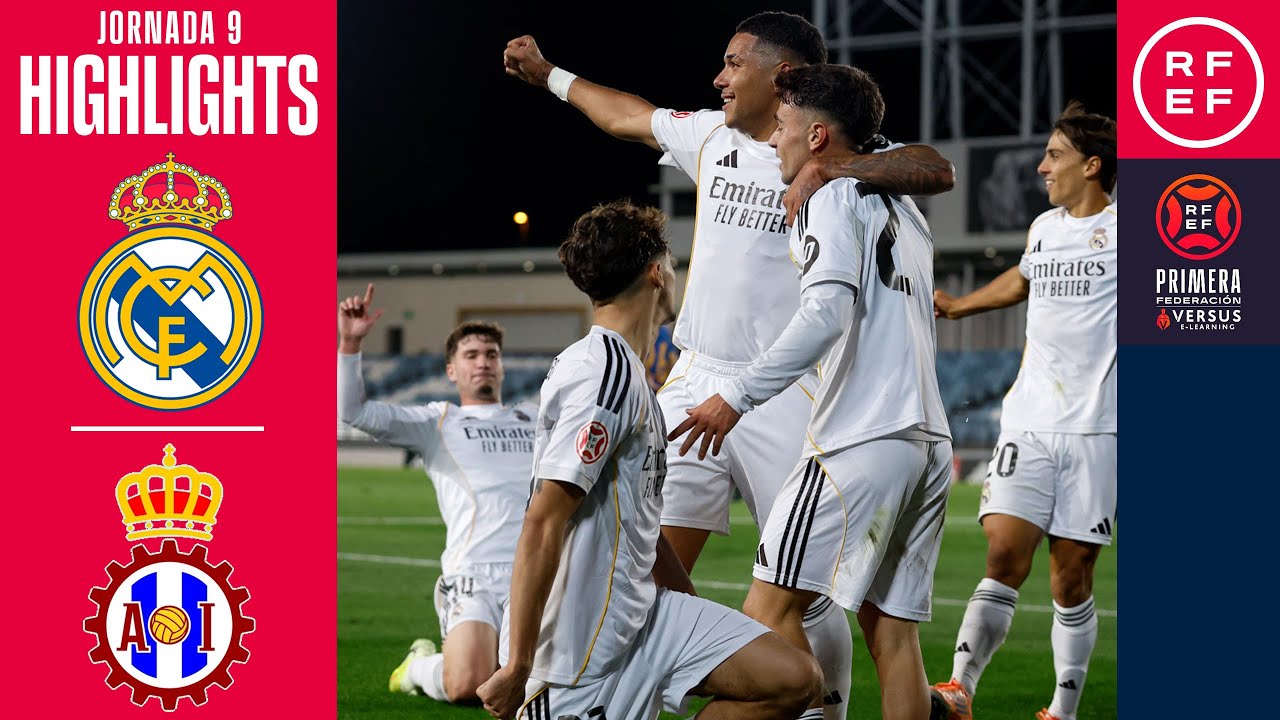 Resumen del Partido: Real Madrid Castilla 2-0 Real Avilés en la Jornada 9 de la Primera Federación ⚽