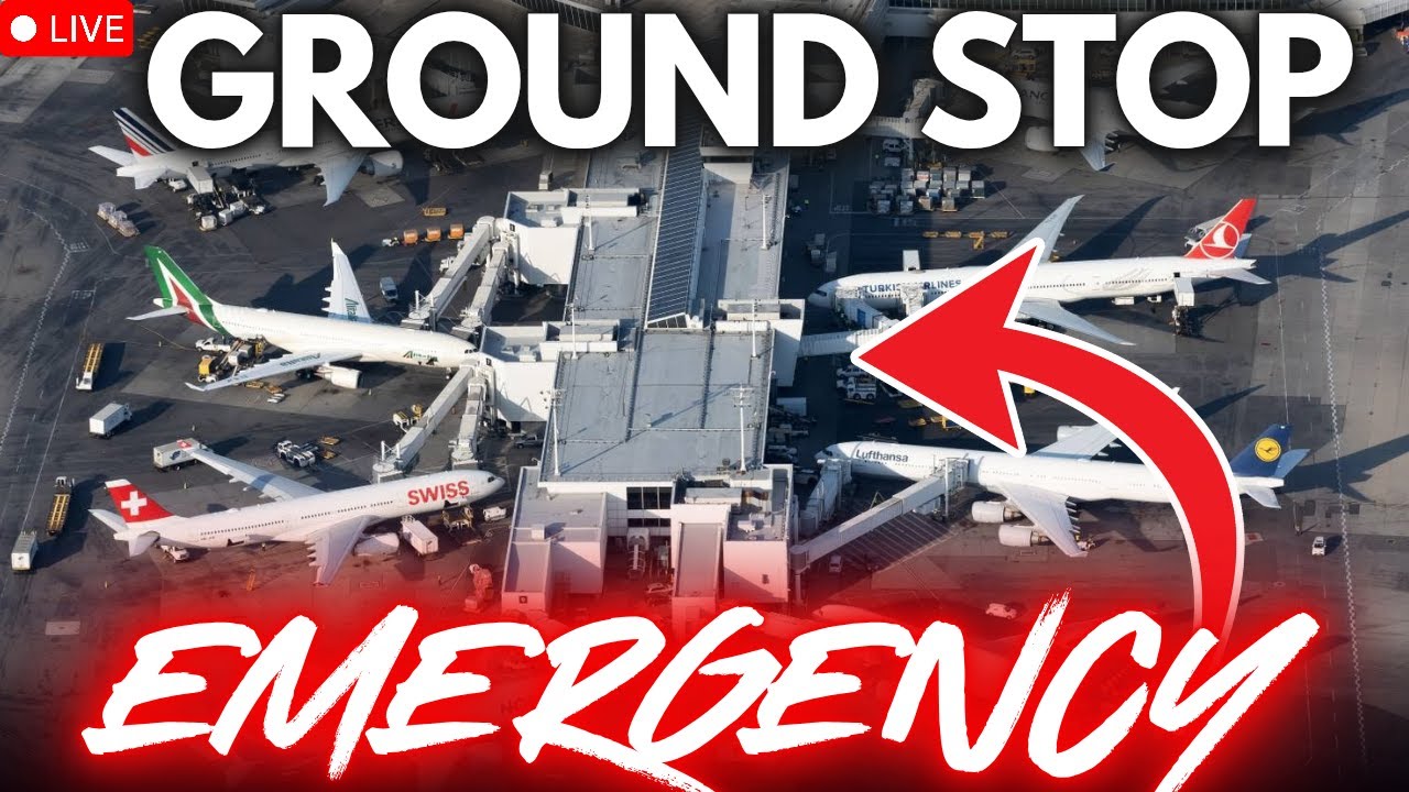 🚨 Live: Major Emergency at JFK Airport - Ground Stop & Flight Diversions!