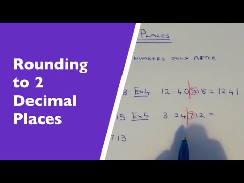 2 Decimal Places. How To Round Any Number Off To 2 Decimal Places.