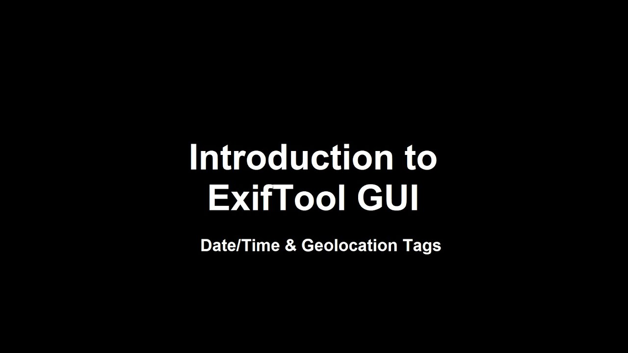 Mastering ExifTool: Edit Date, Time & Location Metadata in Your Media Files ๐ธ