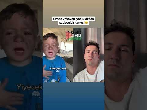 Orada yaşayan çocuklardan sadece bir tanesi😢 #gazze #filistin #freepalestine🇵🇸