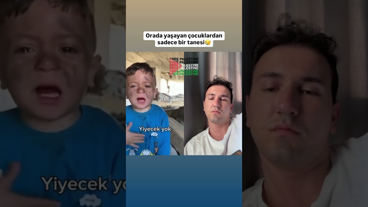 Gazzede Yaşayan Çocuklardan Sadece Bir Tanesi 😢