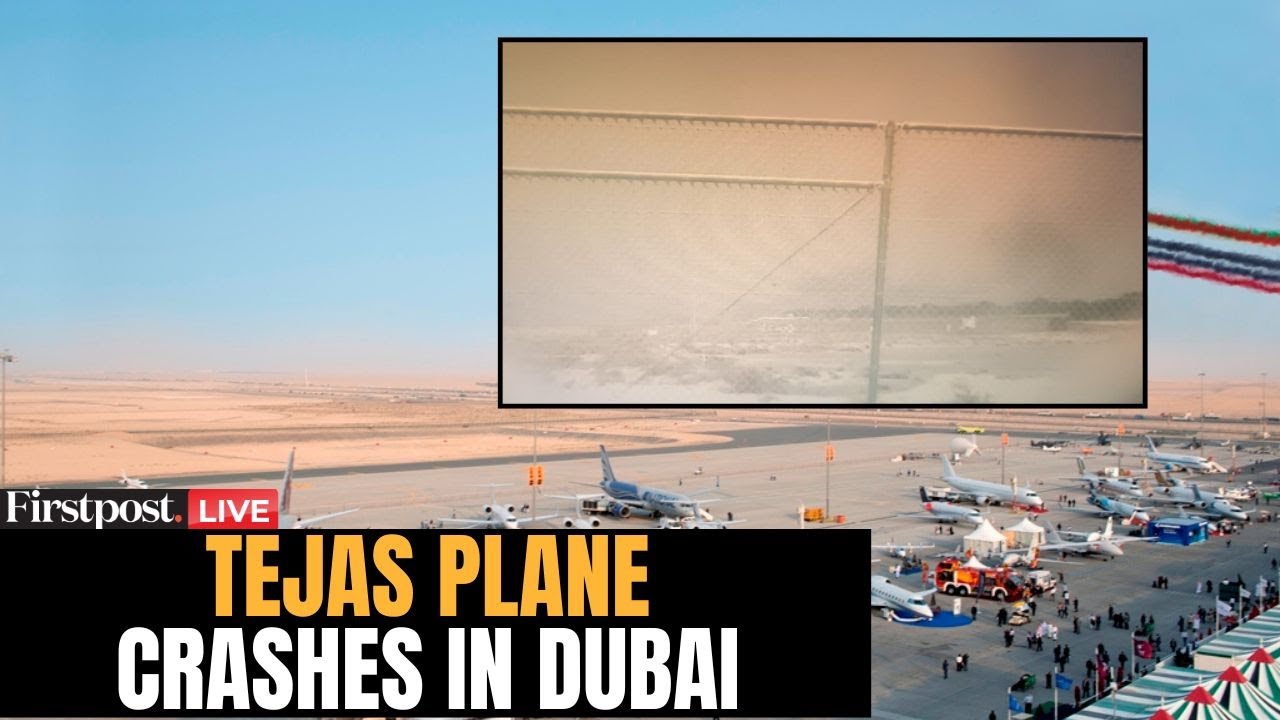 Tejas Fighter Jet Crashes at Dubai Air Show ✈️