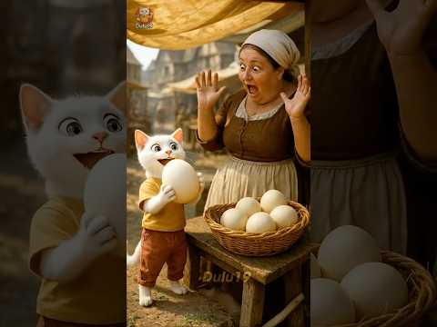 White Kitten and the Ostrich | Heartwarming AI Story #dulu19 #cat