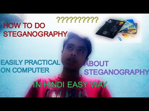 HOW TO DO STEGANOGRAPHY?EASY PRACTICAL ON PC