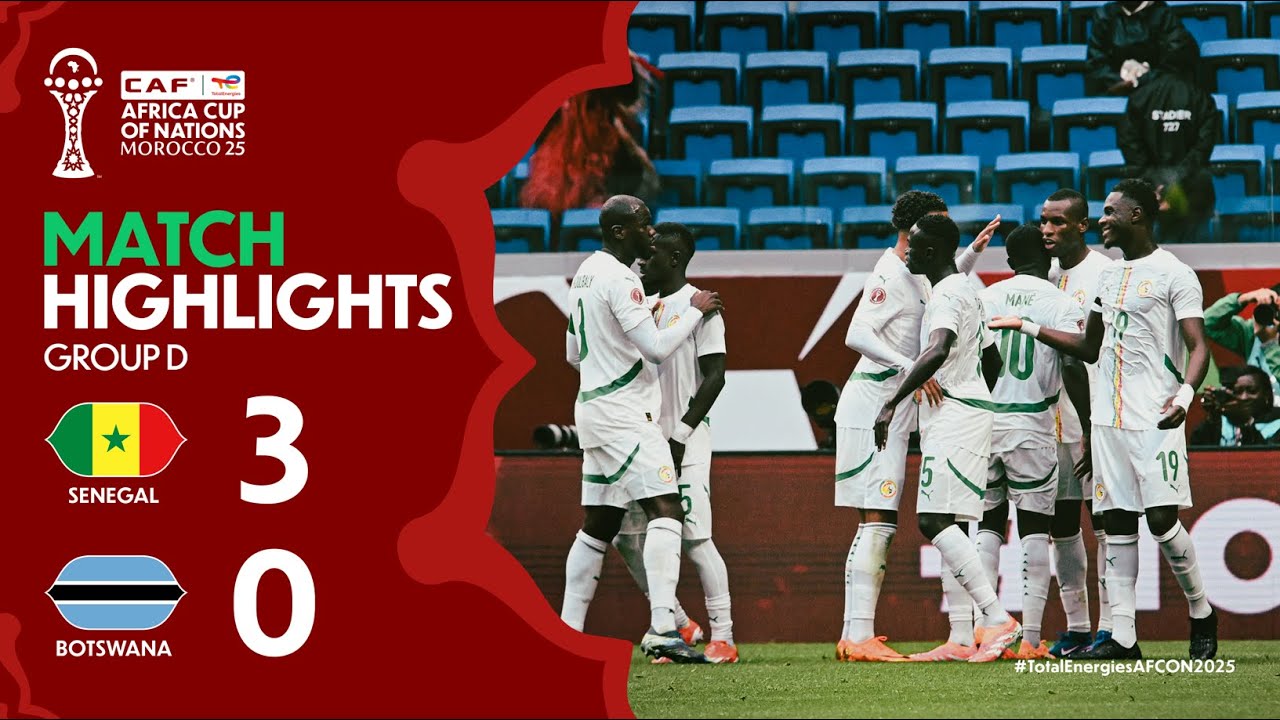 Senegal vs Botswana | AFCON 2025 Group D ⚽
