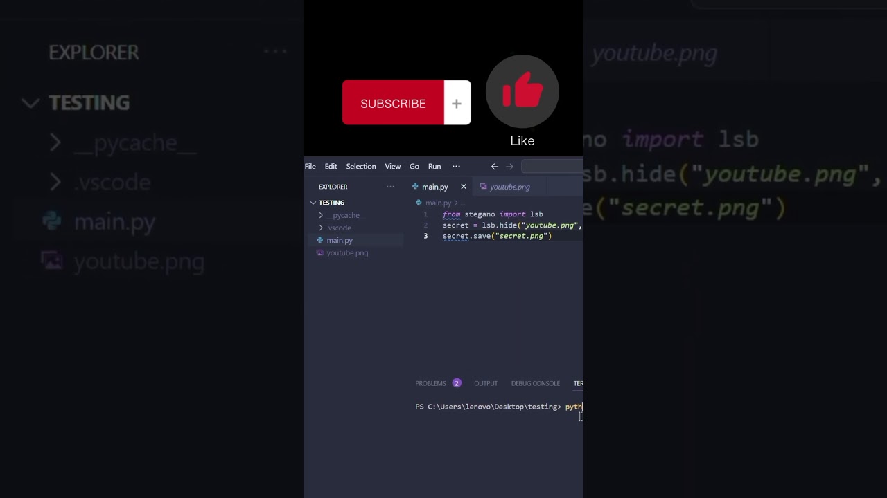 Learn How to Hide Text in Images with Python πΌοΈ (Steganography Tutorial)