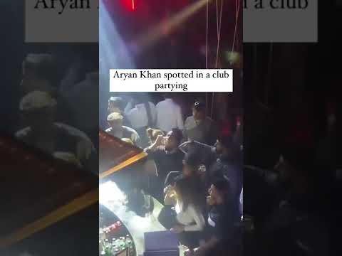 AryanKhan chugs a glass of liquor as he parties hard in a club in Mumbai