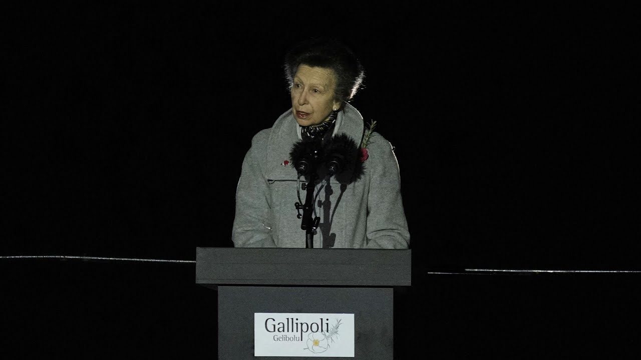 Princess Anne Honors Gallipoli Anzac Day 🇦🇺