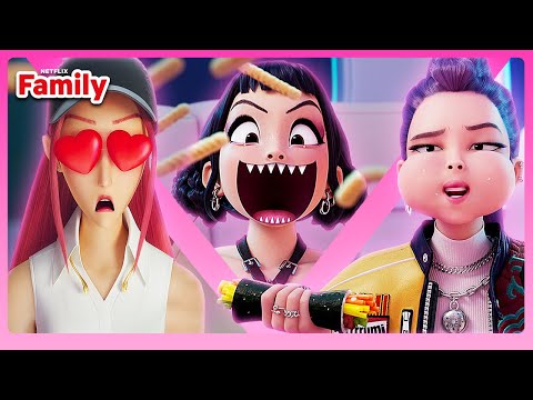 KPop Demon Hunters Try NOT to Laugh Challenge! 😈 Netflix Family
