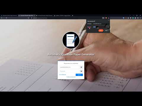 Automatic Question Paper Generator System in PHP DEMO