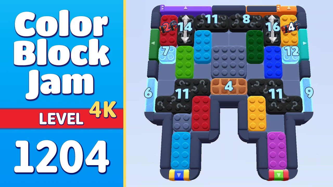Color Block Jam Level 1204 (1205) Complete Solution 🎯