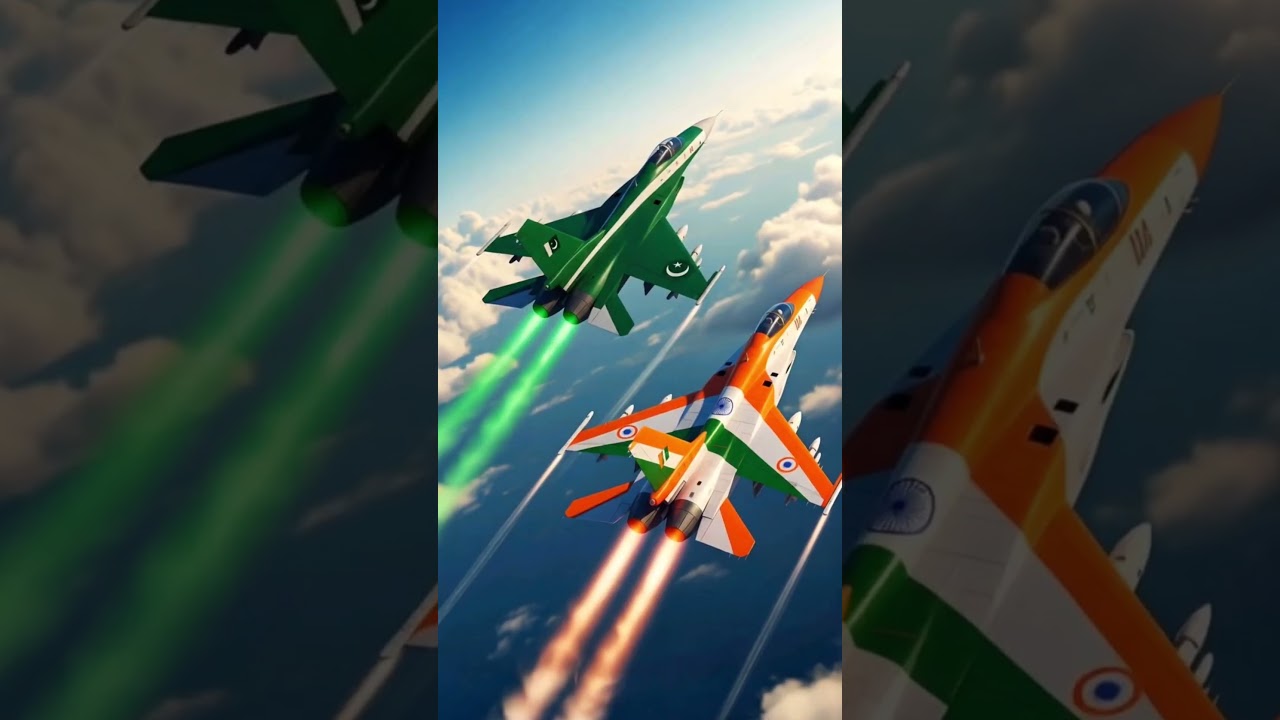 India vs Pakistan Fighter Jet Race 🛫 | Intense Military Showdown