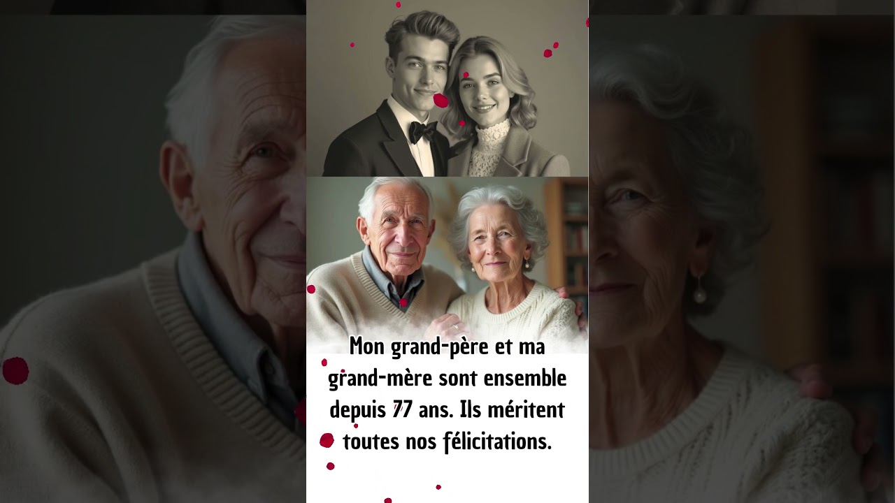 77 ans main dans la main… Félicitations à mes grands-parents, un vrai modèle d’amour #shorts #amour
