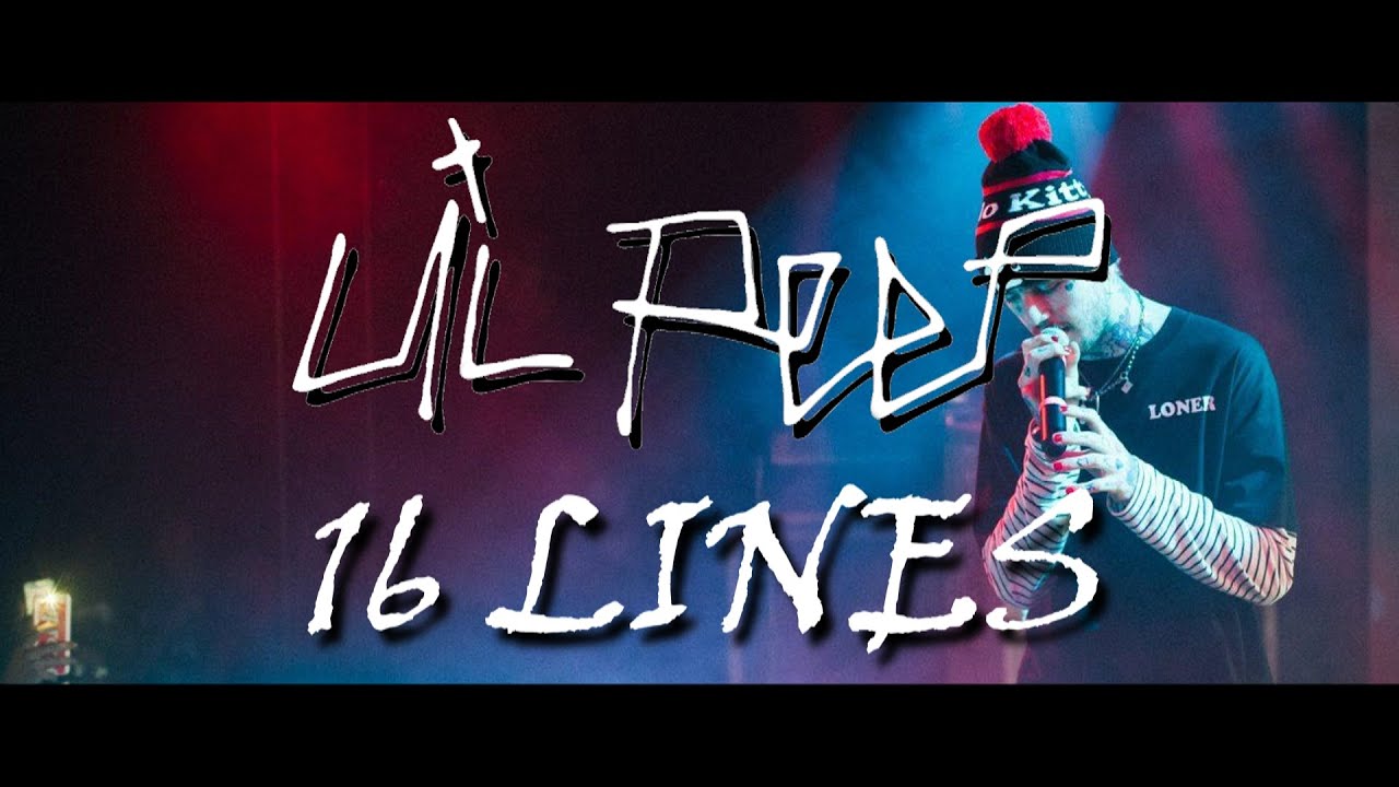 Lil Peep - 16 Lines (Instrumental & Lyrics) 🎵