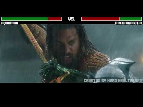 Aquaman vs. Oceanmaster final fight WITH HEALTHBARS | HD | Aquaman (REMAKE)