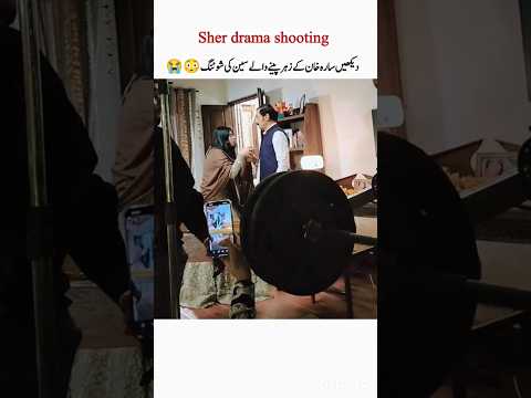 Sher drama shooting BTS🤭#sher#danishtaimor#sarakhan#shorts