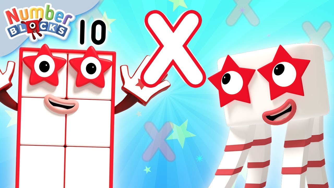 Multiplication for Kids Level 10 | Maths for Kids | Learn to count | @Numberblocks