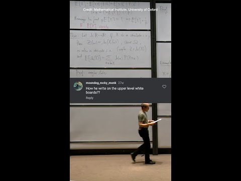 EXPLAINED: How Oxford University mathematicians write on giant whiteboards #OxfordUni