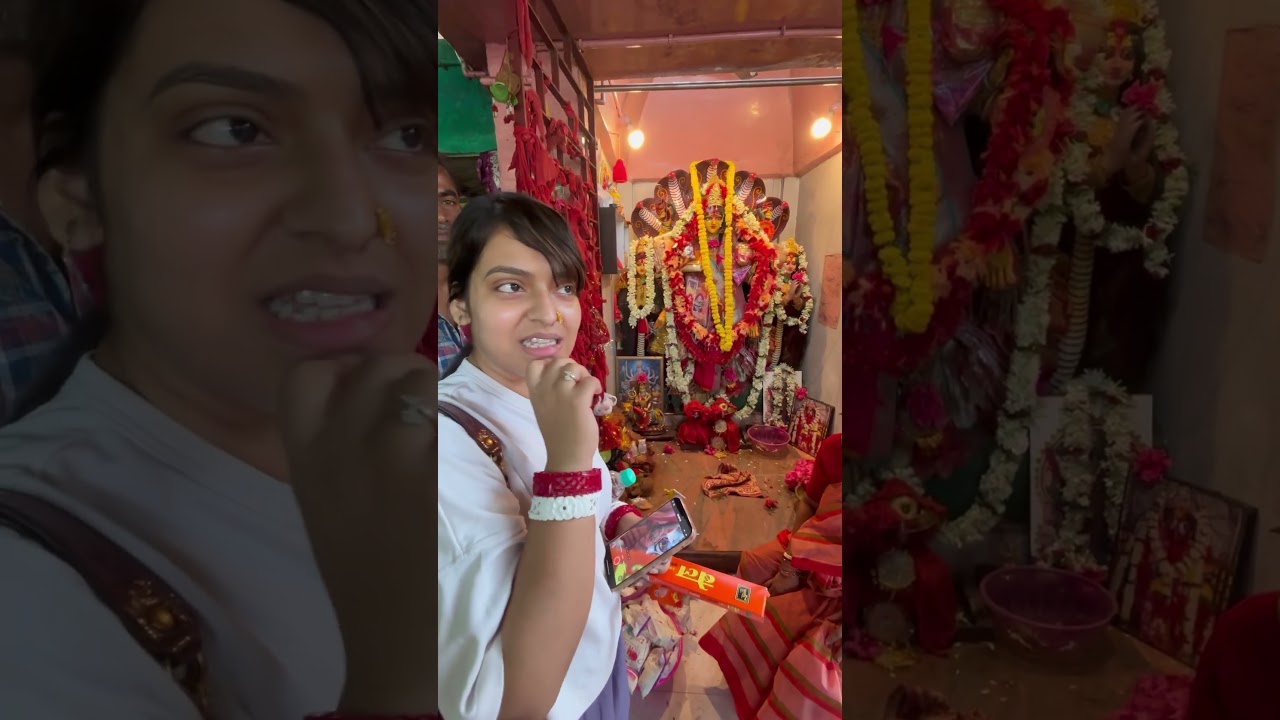 Actress Madhubani Goswami Offers Puja at Maa Manasa Mandir