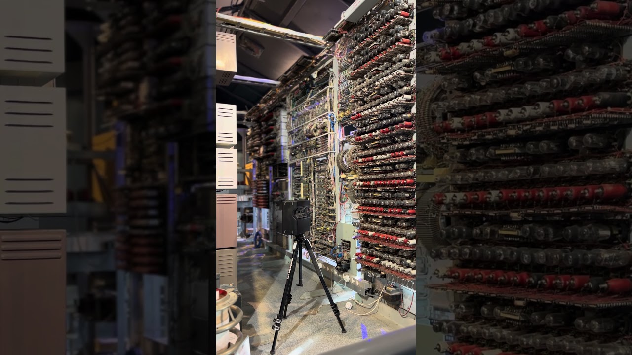 Colossus being 3D scanned at TNMoC