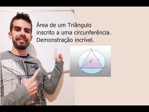 Área do triângulo Inscrito em uma circunferência (Demonstração)