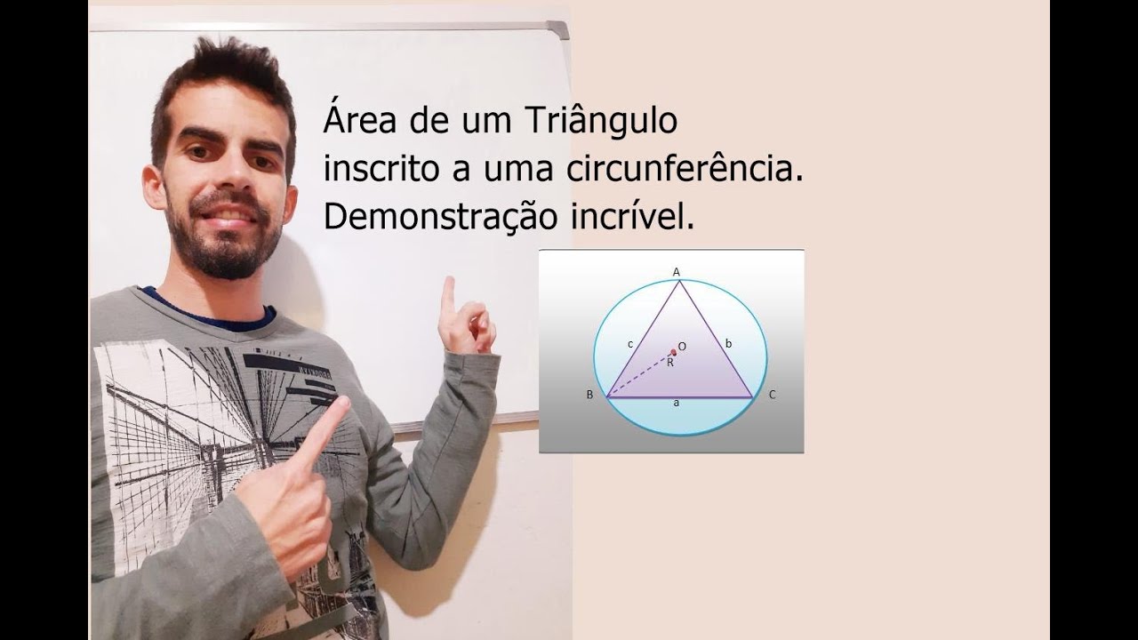 Como Calcular a Área de um Triângulo Inscrito em uma Circunferência com o Raio 📐