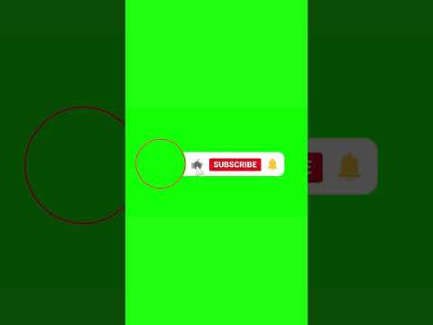 YouTube Channel Subscribe Button with Image - Green Screen Effect