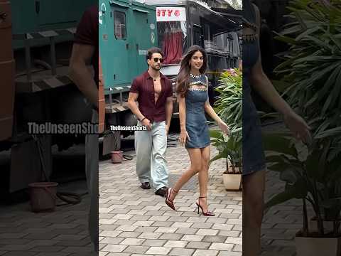 Tiger Shroff😎& Harnaaz Sandhu🔥snapped for Baaghi 4 promotion|The Unseen Shorts #baaghi4