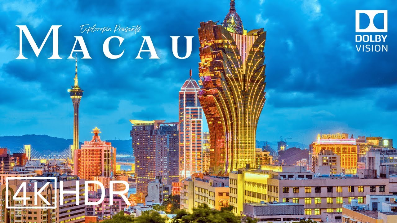 Stunning 4K HDR Drone Tour of Macau City 🇨🇳 | Ultra HD 60FPS & Dolby Vision