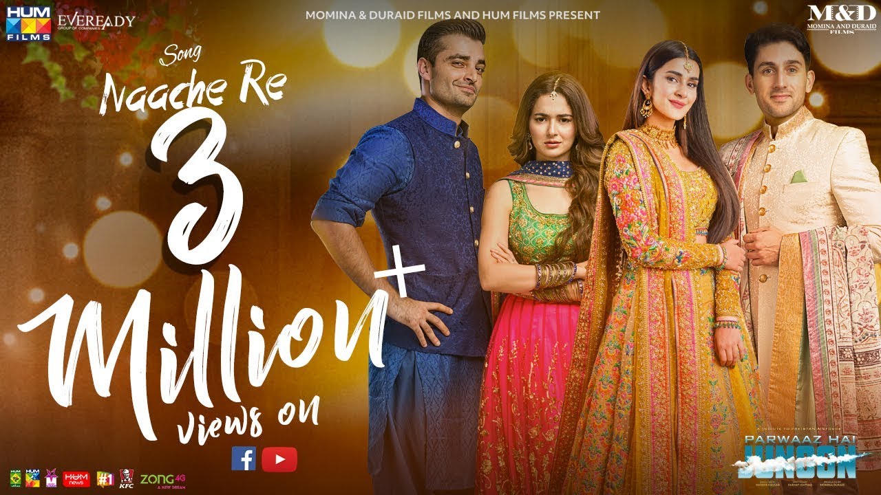 Naache Re Song 🎶 | Parwaaz Hai Junoon | Hamza Ali Abbasi, Kubra Khan & More