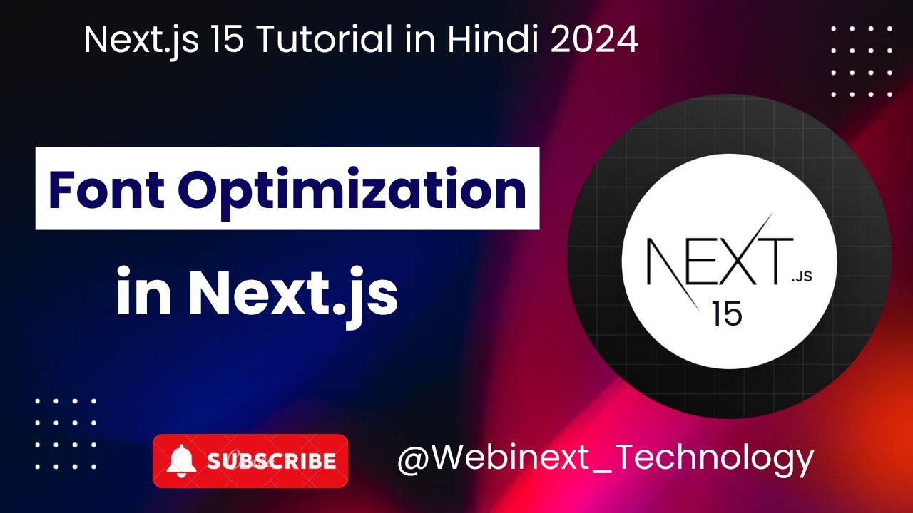 Next.js 15 Font Optimization & Image Tips 🇮🇳
