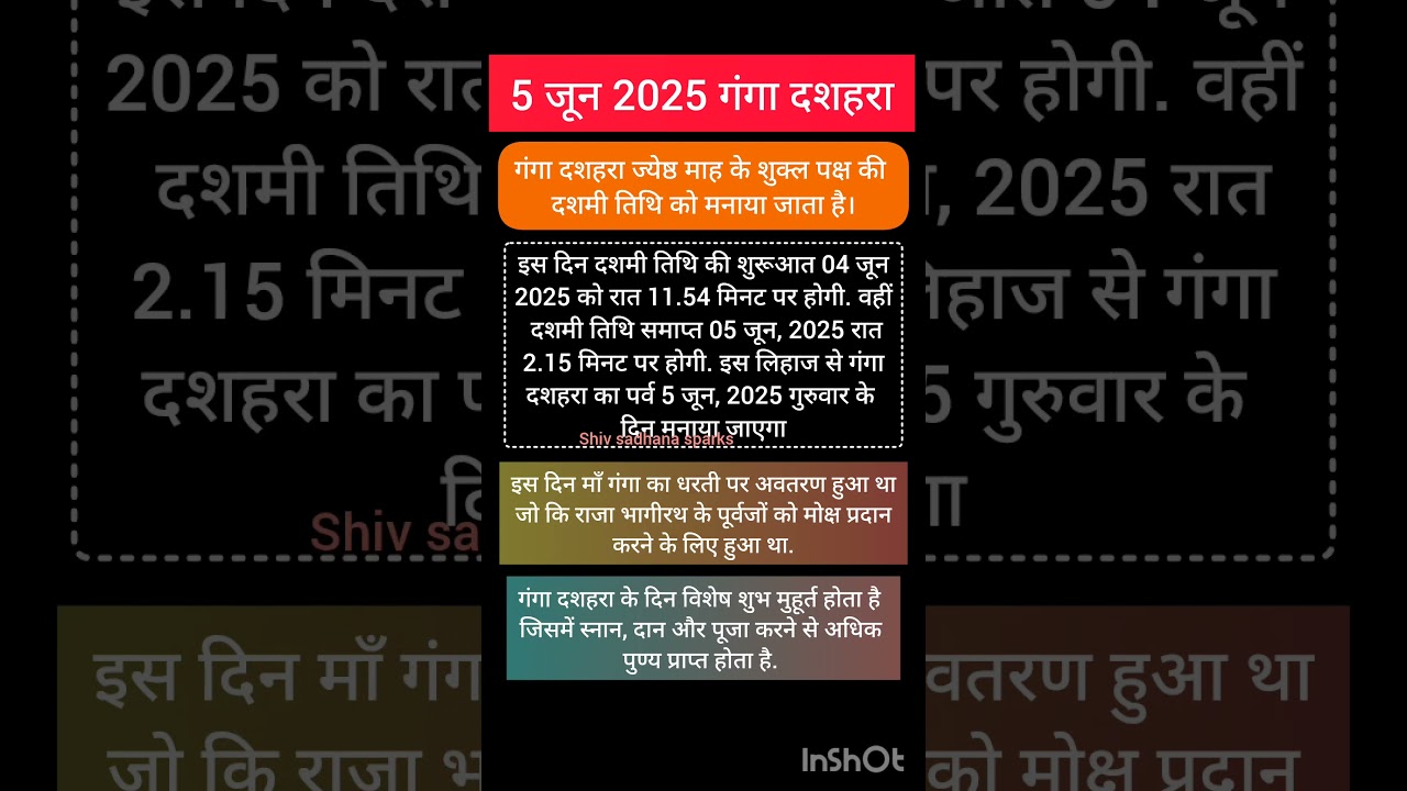 गंगा दशहरा 2025 कब है? जानिए तारीखें 🗓️