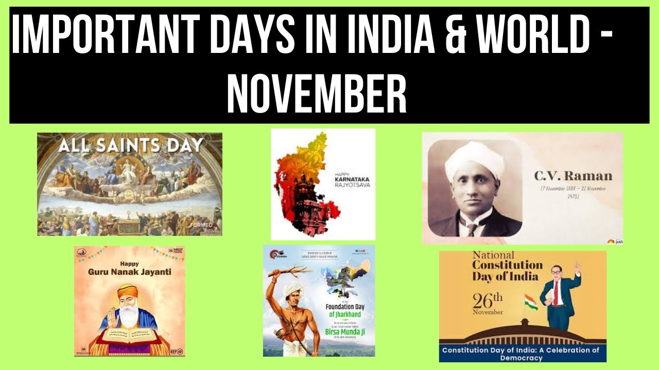 Key National & International Days in November 📅