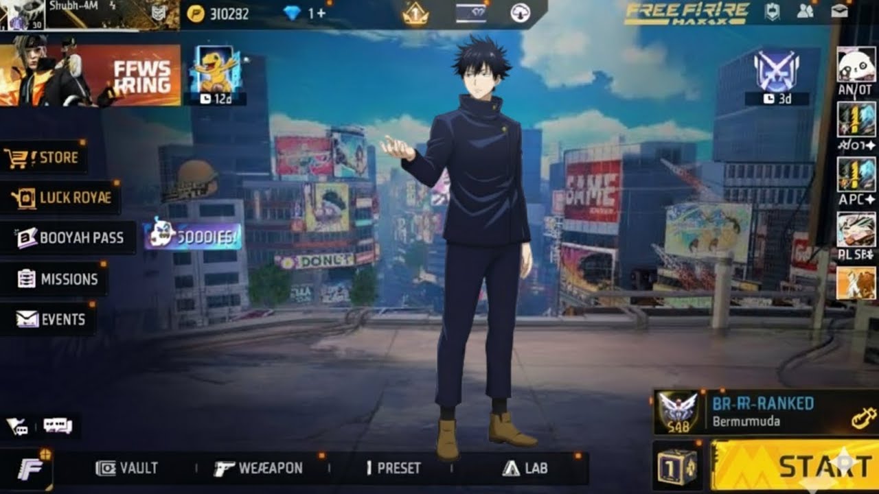 Free Fire x Jujutsu Kaisen Collaboration 🔥