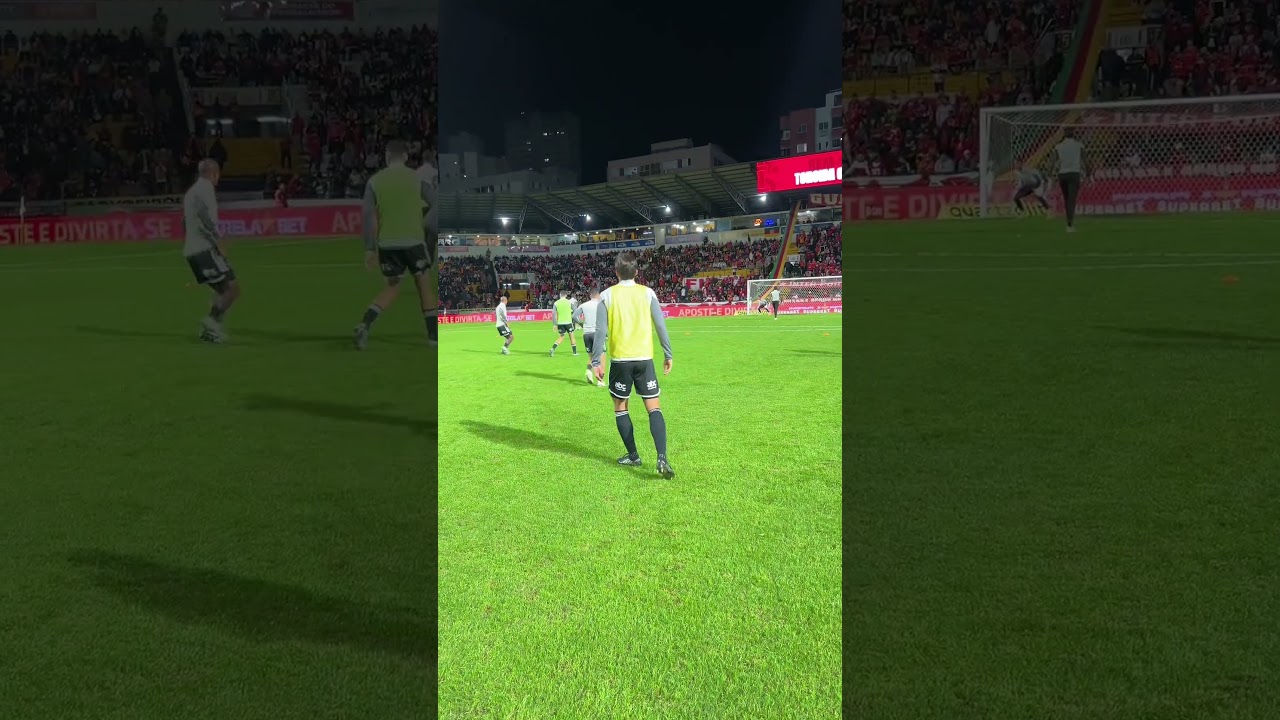 Aquecimento do Galo antes do clĂĄssico contra Internacional đ„