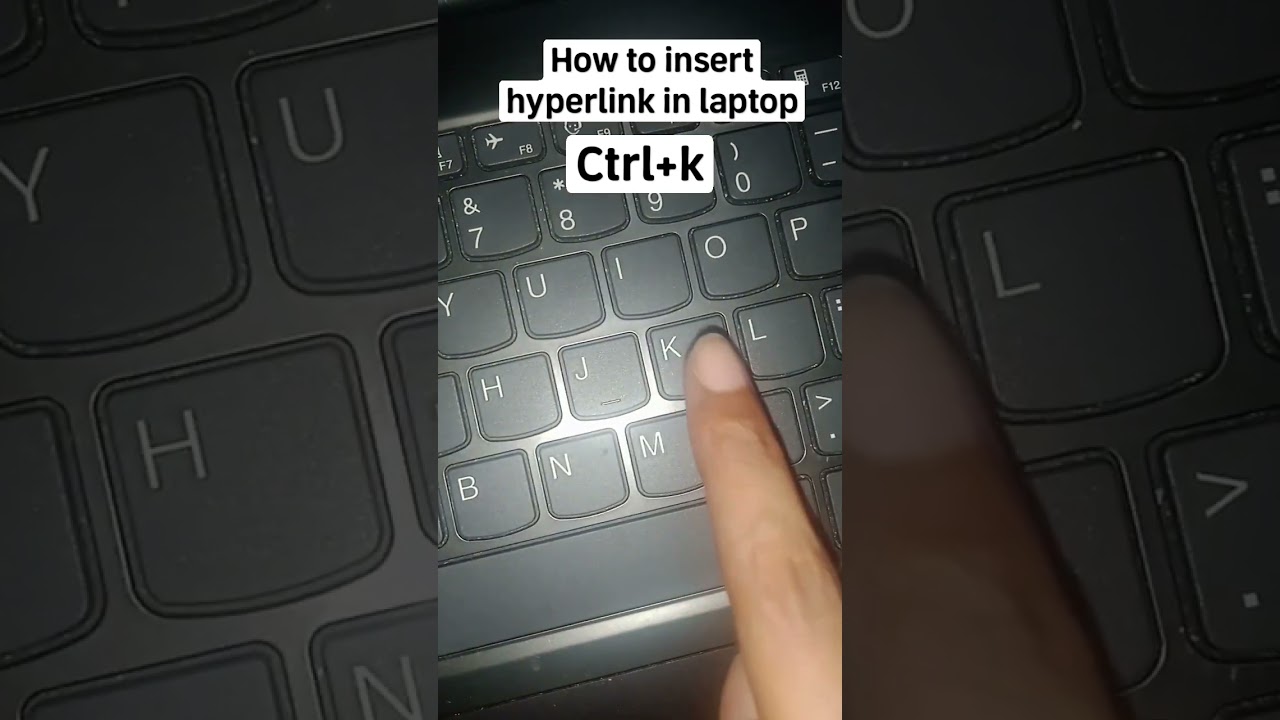 Insert Hyperlink on Your Laptop or PC 🔗