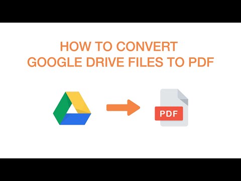 How to Convert Google Drive Files To PDFs—in SECONDS