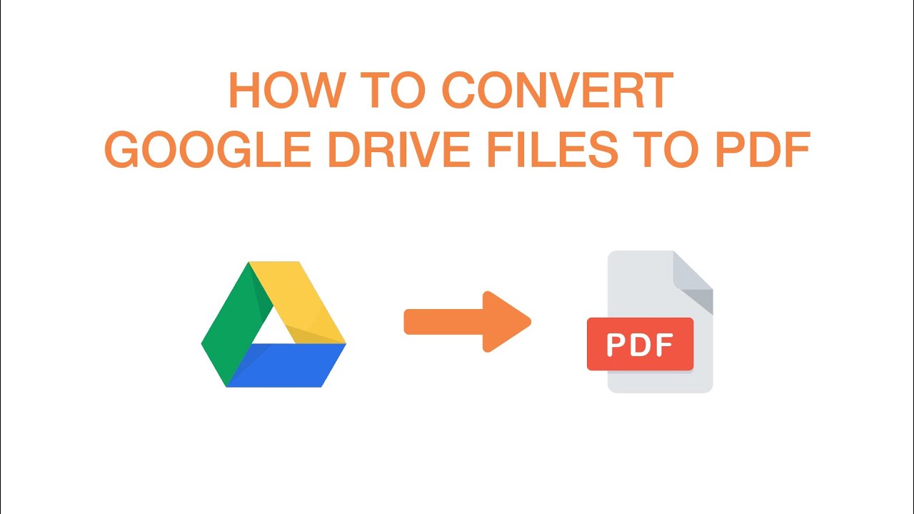 Quick Guide to Converting Google Drive Files to PDFs