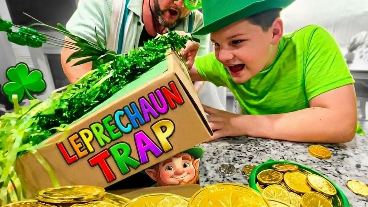 Caleb Catches a Leprechaun! 🍀 DIY Trap Tutorial